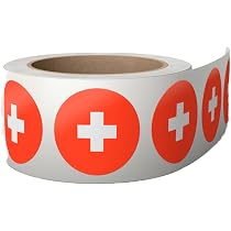 Schweizer Flaggen-Aufkleber – 12 Stück, 33x20 Mm, Rechteckig & Selbstklebend – Mini-Sticker Für Briefe, Geschenke & Dekoration