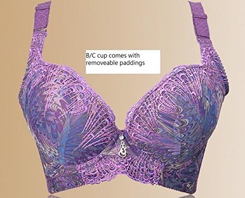 Peacock Embroidery Super Boost Cleavage Magic Enhancer Push Up Plunge Wonder Bra