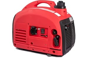 A.M.C. AMC Generatore di corrente Inverter Silenziato, 750W Motore 2 tempi comodo e leggero, 1 presa 230V, interruttore sovraccarico,da campeggio,giardino,mercati,fiere
