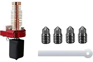 YUYUEMI Hotend Kit Hotend pour imprimante 3D Flashforge Adventurer 5M/5M Pro avec buses en acier trempé de 0,25, 0,4, 0,6 et 0,8 mm