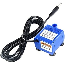 Leegoal Pompe de Rechange de Fontaine d'eau d'animal Familier, Pompe à Eau électrique Submersible Super Silencieuse de Moteur de Consommation de Puissance Faible pour la Fontaine d'animal Familier