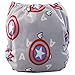 iZiv(TM) Newborn Nappy with 1 Thick Insert Infant Waterproof/Adjustable/Reusable/Washable Pocket Cloth Nappy Fit Babies 0-3 Years(Shield)