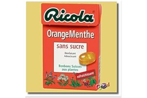RICOLA-RICOLA Sans Sucre Orange Menthe 50g (x20)