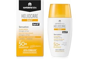 Cantabria Labs - Heliocare 360º Sensation - 50ml - Protección Solar Facial - SPF 50+ - Ultra Ligera y Resistente al Agua