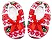 Neska Moda Premium Kids Soft Red Cotton Fur Winter Indoor Slippers Cum Booties-14 CM Length For Age Group 3 - 15 Month Old RS.199.00