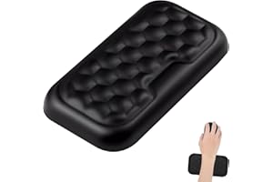 KMUQSHY Handgelenkauflage Maus, Ellenbogenauflage Schreibtisch mit Memory-Schaumstoff für den Schreibtisch, Ergonomisch, Rutschfeste Armlehne, Reduziert Beanspruchung von Armen und Ellenbogen beim Arbeiten