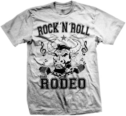 T-Shirt Rock'n'Roll, Rockabilly, Punk, Hot Rod Wear, Rodeo, Bull (White)