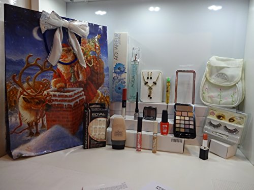 Sale ~ 15pc Perfume & Make Up Gift Bag - Gift Set, Women's Perfume + Nails + Eyelashes + Make Up Bag + Make Up Products Mix Brands In Gift Bag, Ready To Gift ~ Special Price ~ Further Reduced ~~~037~~~