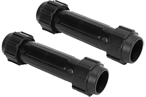 GEDOURAIN Connettori per Alberi per Remi in Plastica, Connettore per Pagaia per Kayak con Superficie Liscia e Robusta 2 Pezzi Nero per Gommoni