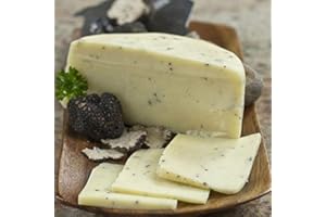 MR TRUFFLE LTD Italian Truffled Cheese (Caciotta) - Artisan - 100% organic cow's milk - +/- 500Gr