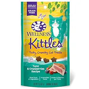 Wellness Pet - Grain Free Kittles Tasty, Crunchy Cat Treats Tuna and Cranberries 163214