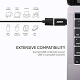 AUKEY Adaptateur USB C à USB 3.1 (OTG) [Lot de 2] Adaptateur USB type C à USB A pour MacBook Pro 2018/2017/2016, Google Chromebook Pixelbook, Samsung Galaxy S8 S8 + Note8, Google Pixel 2 / 2XL