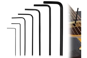 Emezddo Juego de 7 llaves Allen, llaves Allen pequeñas universales de acero al carbono, ideales para reparaciones Guitarras, máquinas, coches, bicicletas y muebles (0,7-3 mm)