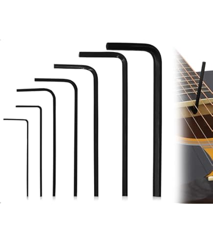Jeu De 7 Clés Allen (0,7 à 3 Mm) En Acier Carbone - Pour Meubles, Vélo, Guitare, Bricolage - 9