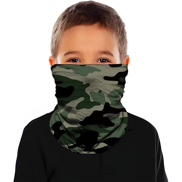 Set Bonnet Et Cache-Cou Camouflage Hiver - Tricot Épais - Gris/Noir/Vert - Pour Ski, Randonnée, Activités Extérieures