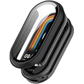 Rongep Xiaomi Mi Band 10 i&ccedil;in 2&rsquo;si 1 Arada Sert Polikarbonat Kasa ve Ekran Koruyuculu Kılıf Dokunma ve Netliği Etkilemeyen Sm