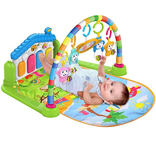 SURREAL (SM) 3 en 1 Baby Piano Play Gym PlayMat Música y luces - Verde