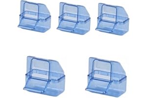 Moondown Farm Bird Cage External Seed Feeder Plastic for Finch, Canary, Budgie Cage Fronts