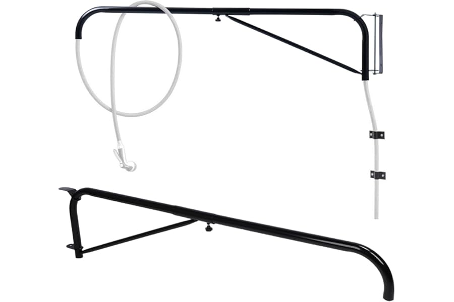 MENDUNER Hose Boom, 180 Swivel Horse Boom Arm Fits for Standard Garden Hose, Anti Tangling Trampling Wall Mounted Swinging Arm Horse Wash Attachment for Wash Stall
