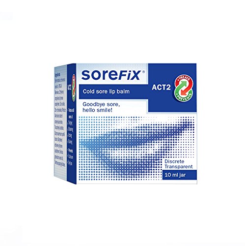 SoreFix Cold Sore Zinc Lip Balm (Jar) 10ml Block Triggers and Reduce Symptoms