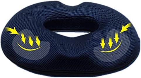 Pureage Ergonomic Foam Chair Seat Cushion, Cushion, Cushion for Back Pain Relief and Pressure on Coccyx Orthopedic, Mesh, Homme, 45_x_41_cm