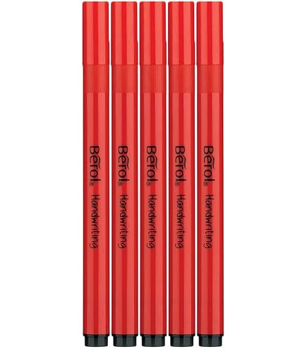 Berol Handschrift Stifte – 6 Stück Gemischt (3 Schwarz, 3 Blau) Für Besseres Schreiben