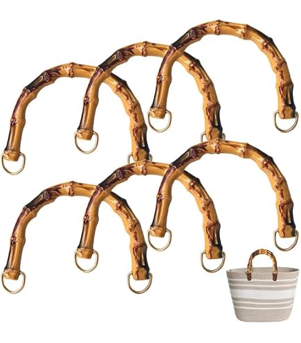 PH PandaHall 6 Manici Corti Per Borsa In Similpelle PU, 32,6 Cm, Con Moschettoni Girevoli, Colori Assortiti (Bianco, Nero, Marrone, Rosso, Verde, Blu)