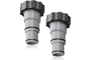 Esteopt Adapter A für Intex Pool, Ersatz-Schlauchadapter für Pumpen,A-Serie, mit Innengewinde zum Verschrauben, Anschluss für Pool-Schlauch(2 Stück)