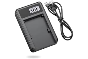QINOC Battery Charger for Canon EOS DSLR, POWERSHOT Cameras and Camcorders - Replacement for Canon Charger CB-5L for BP-508, BP-511, BP-511A, BP-512, BP-514 Battery