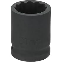 QUARKZMAN Stecknuss 24 Mm 1/2" Antrieb – 12-Punkt, Aus Chrom-Molybdän-Stahl, Für Auto-Reparatur