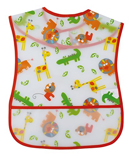 Bieco 38331080 Lätzchen Einfassung, circa 30 x 47 cm, rot - 2