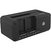 ICY BOX HDD / M.2 NVMe SSD Docking Station USB 3.2 Gen 2 (10 Gbit/s), Festplatten Klonstation & Lesegerät (2,5" & 3,5" SATA a