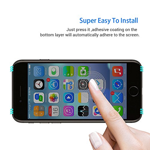 iPhone 6 6s Cristal Templado Mate Anti-Spy Protector de Pantalla Para iPhone 6s Anti-huella Digital Sin Burbujas Vidrio Templado Proteger Pel  cula - VISPOW