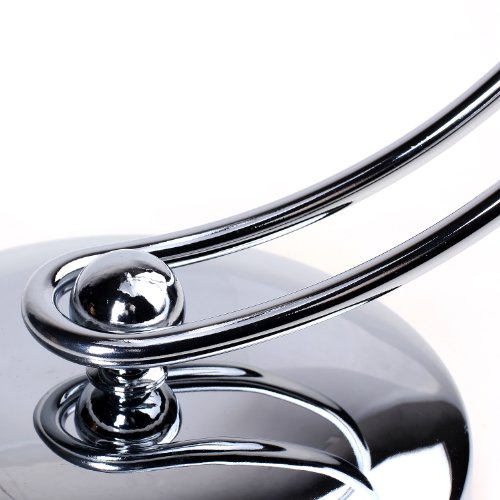 HIMRY Standspiegel 10x Vergrößerung, 8 inch, C-förmiges Design, Kosmetikspiegel 360° drehbar. Verchromten Schminkspiegel Rasierspiegel Badzimmerspiegel, Zweiseitig: Normal+ 10fach Vergrößerung, KXD3110-10x - 4
