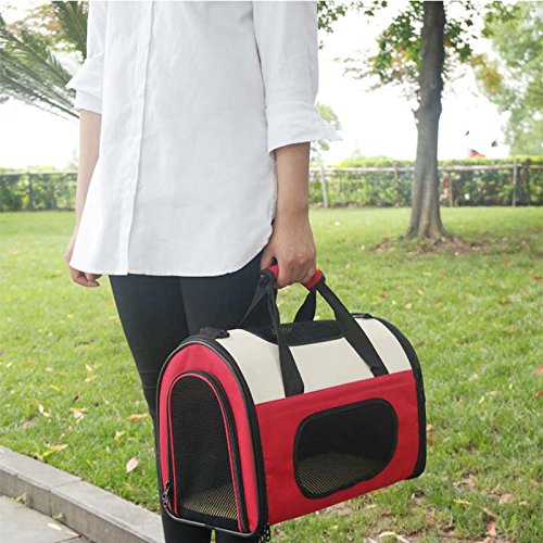 Ada-Home-Foldable-Pet-Carrier-for-Cats-Dogs-Two-Tone