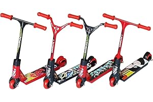 CHENGLI 4 Pièces Finger Scooter à Doigts, Mini Finger Scooter Set, Mini Scooter pour Entraînement et Loisirs, Jouet de Doigts Jouets éducatifs Jouets Fête pour Enfant Adultes