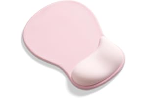 AOKSUNOVA Tapis de souris ergonomique avec repose-poignet en gel Rose