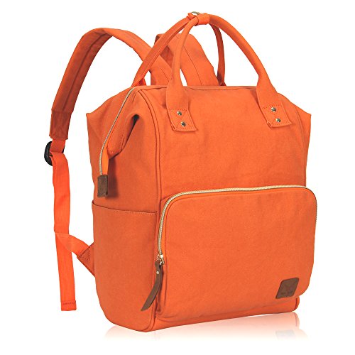 Veevan Damen Herren Retro Canvas Schule Rucksack 15,6 Laptop - 2