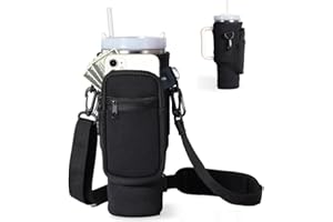 XHYASD Stanley Cup Torba Na Akcesoria 40 oz, Torba Na Kubek Stanley, Akcesoria do Kubków, Stanley Cup Torba Z Etui Na Telefon Komórkowy, Uniwersalny Model (czarny)