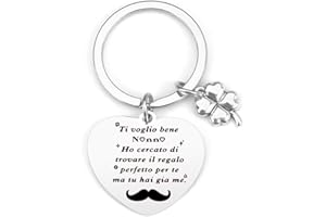 KTIAVO Regalo Nonni Portachiavi Nonna Portachiavi Nonno Regalo Festa dei Nonni Regalo Nonna Compleanno Regalo Nonno Compleanno Idee Regalo Natale Regali Nonna Regali Nonno Regalo per la Festa dei Nonni