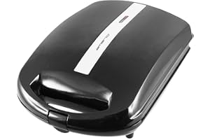 Emerio XXL smörgåsbrödrost är bra för alla rostade storlekar, 4 x stor skalform för hela familjen, ost rinner inte ut utan att smeta BPA fri 1300 watt smörgåsgrill 4 st