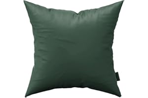 Essentials2publik premium 45x45cm waterproof garden filled cushion- Outdoor Seating patio Furniture- Standard Square made of breathable fabric throw pillow covers pad filled (Green)