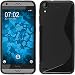 Produktbild PhoneNatic Case für HTC Desire 630 Hülle Silikon schwarz S-Style + 2 Schutzfolien