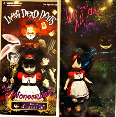 Mezco Toyz Living Dead Dolls Alice In Wonderland Figure Jinx as Cheshire Cat