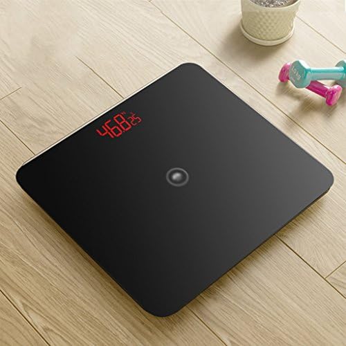 DWW-weight scales Weight scale USB ultra-precision household body tempered glass Extra-large digital display Weight scale ( Color : Black )