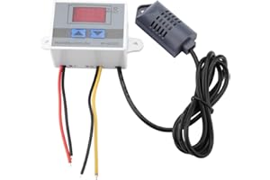 Contrôleur d'hygromètre Aramox, XH-W3005 contrôleur de commutateur d'hygromètre numérique capteur d'humidité 0~99% RH 120W / 240W / 1500W(220V)
