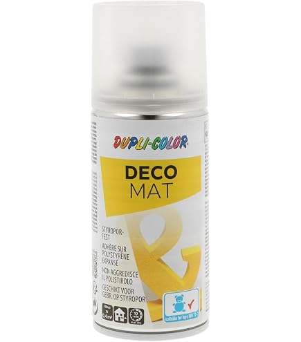 Spray Peinture Décorative Dupli Color Déco Noir Mat – 150 Ml, Pour Bois, Métal, Plâtre, Céramique