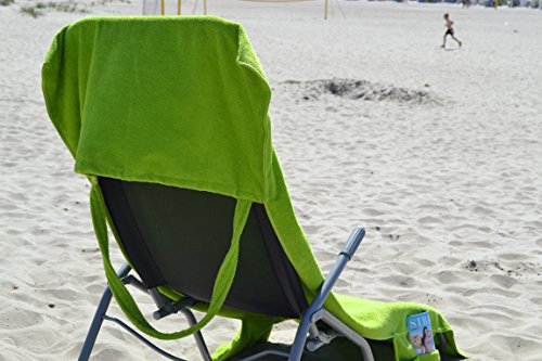 Strandtasche oder Strandtuch Beachbag Kiwi Gartenliege Strandliege Liegenbezug mit Taschen und Nackenöffnung für Nackenrolle ! Das Original ! - 7