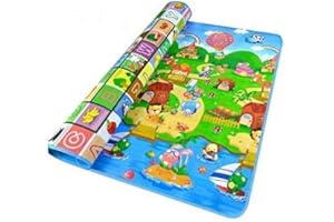 Mugar- Alfombras para bebé- Protector de Suelo Aislante para Bebés e Infantes- Esterillas Estampadas y Coloridas para Zona de Juegos Infantil- Disponible en 2 Medidas (120 x 180 cm)