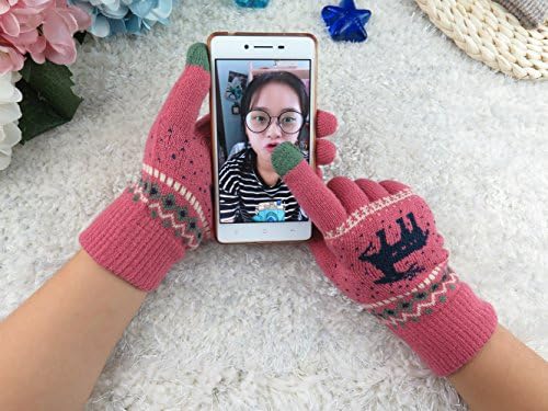 Women Winter Christmas Deer Keep Warm Iphone Ipad Ipod Itouch Touch Screen Girl Gloves